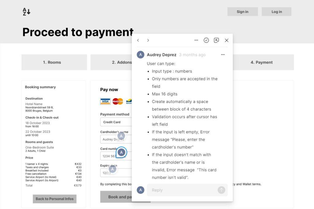 Annotations: Payment