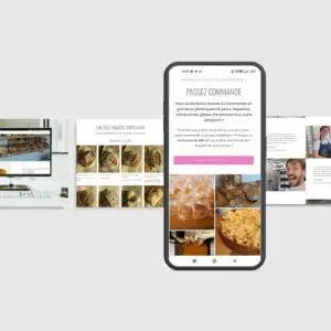 Maquette du site web et du site web mobile de My Safe Place, boulangerie artisanale à Louvain-la-Neuve