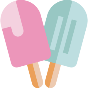 Icone de glaces aux couleurs de mon agence web